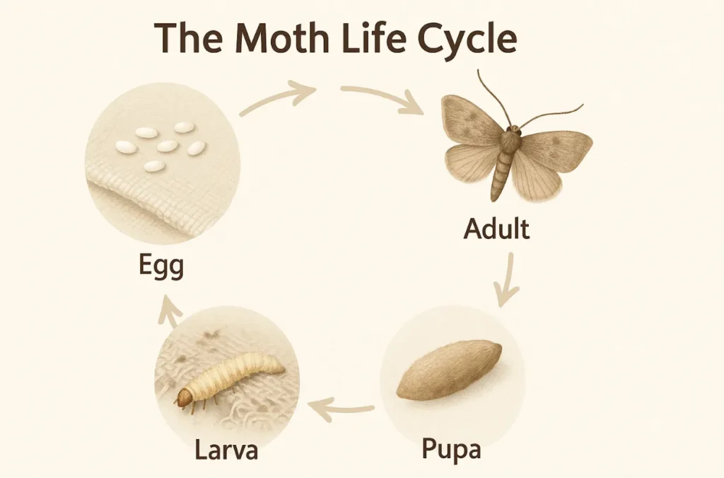 Food Moths Life Cycle