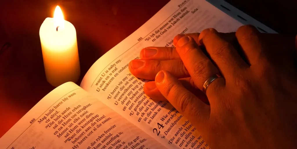 candles with prayers