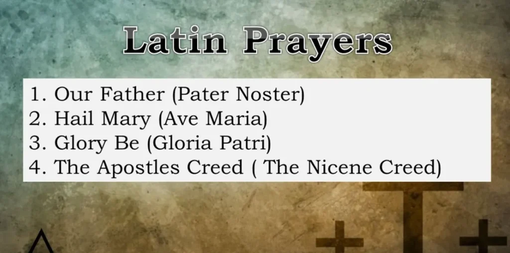 latin prayers