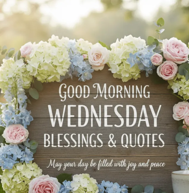 87+ Wednesday Morning Blessings, Prayers & Positive Quotes